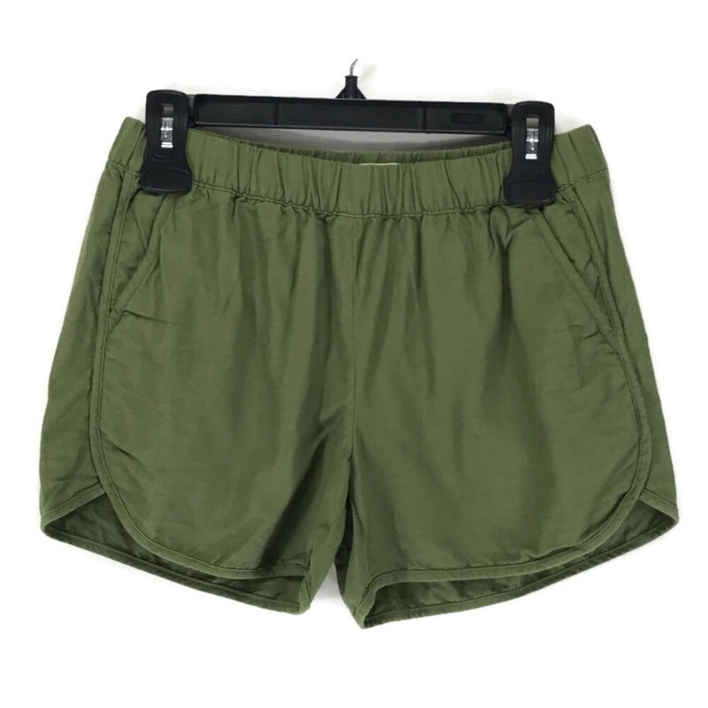 Madewell Pull-On Shorts Women's XS Green Lightweight Pockets Summer Casual H5956